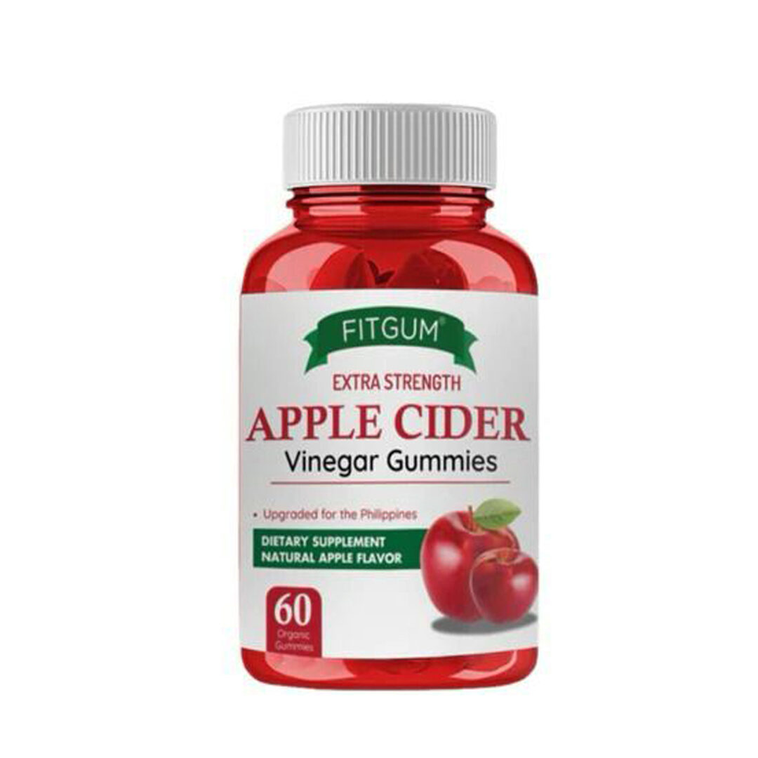 Fitgum Apple Cider Vinegar Gummies Bottles (60 Count)