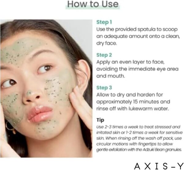 AXIS Y Mugwort Pore Clarifying Wash Off Pack 100ml - Image 4