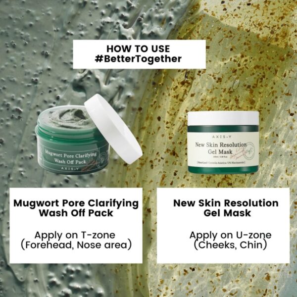 AXIS Y Mugwort Pore Clarifying Wash Off Pack 100ml - Image 3