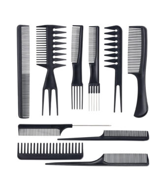 10PCS Hair Stylists Professional Styling Comb Set