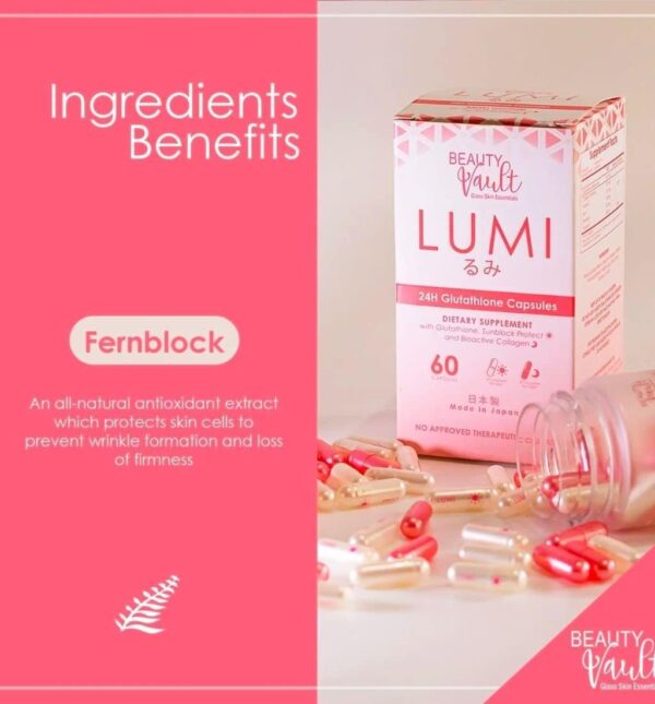 BEAUTY Vault LUMI 24H Glutathione Capsules - Image 4