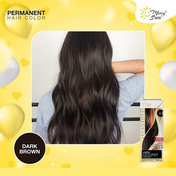 MerrySun Permanent Hair Color - Dark Brown - Image 2