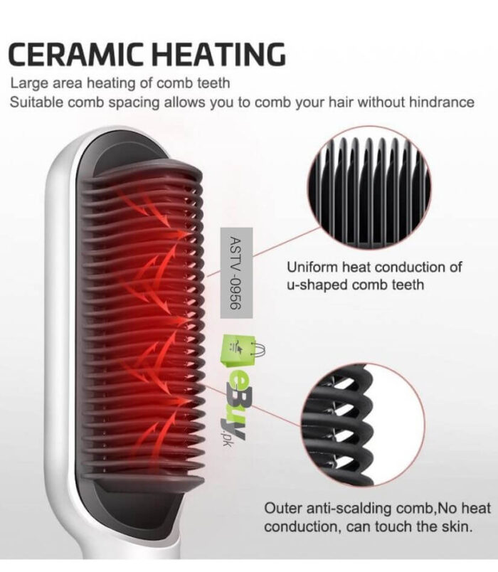 Fast-heating-electric-Hair-Straightening-brush-online-in-Pakistan