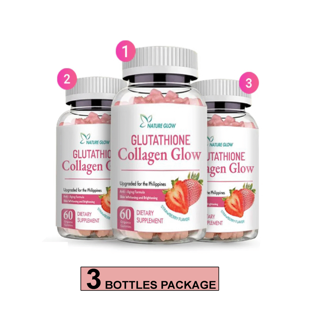 Alternative view of Nature Glow Glutathione Collagen Glow Gummies Strawberry (3-Pack Set)