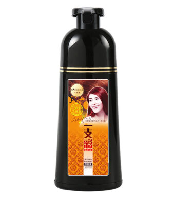 Mokeru Ginger Essence Dye Shine Black  Hair Shampoo 400ml