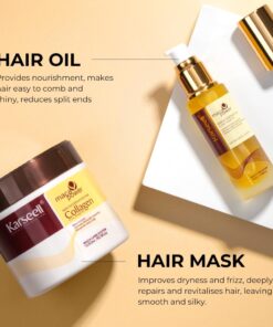 Alternative view of Karseell Collagen Hair Mask+Argan Oil Set