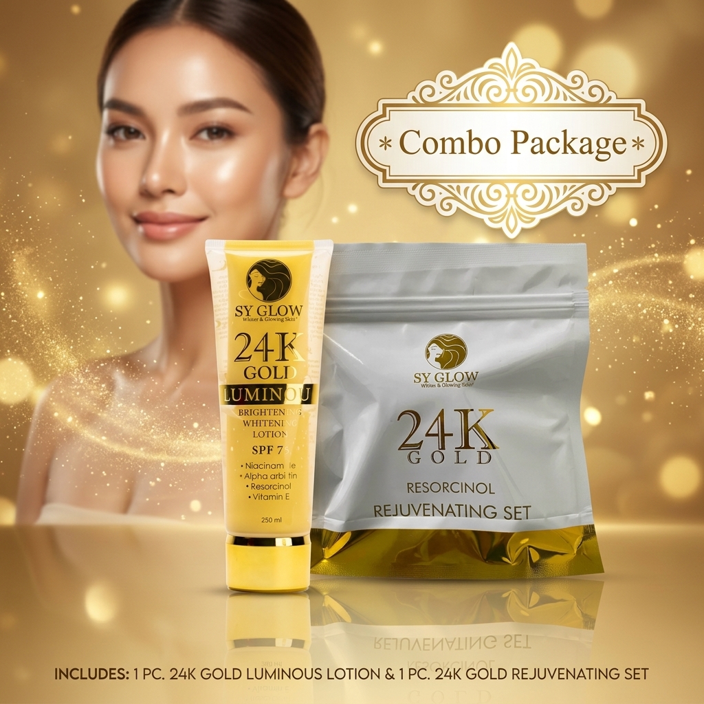 SY Glow 24k Whitening Beauty Set and Lotion