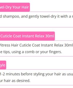 Alternative view of Vitress Hair Cuticle Coat Instant Relax 30 ml