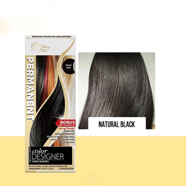 MerrySun Permanent Hair Color  Natural Black - Image 3