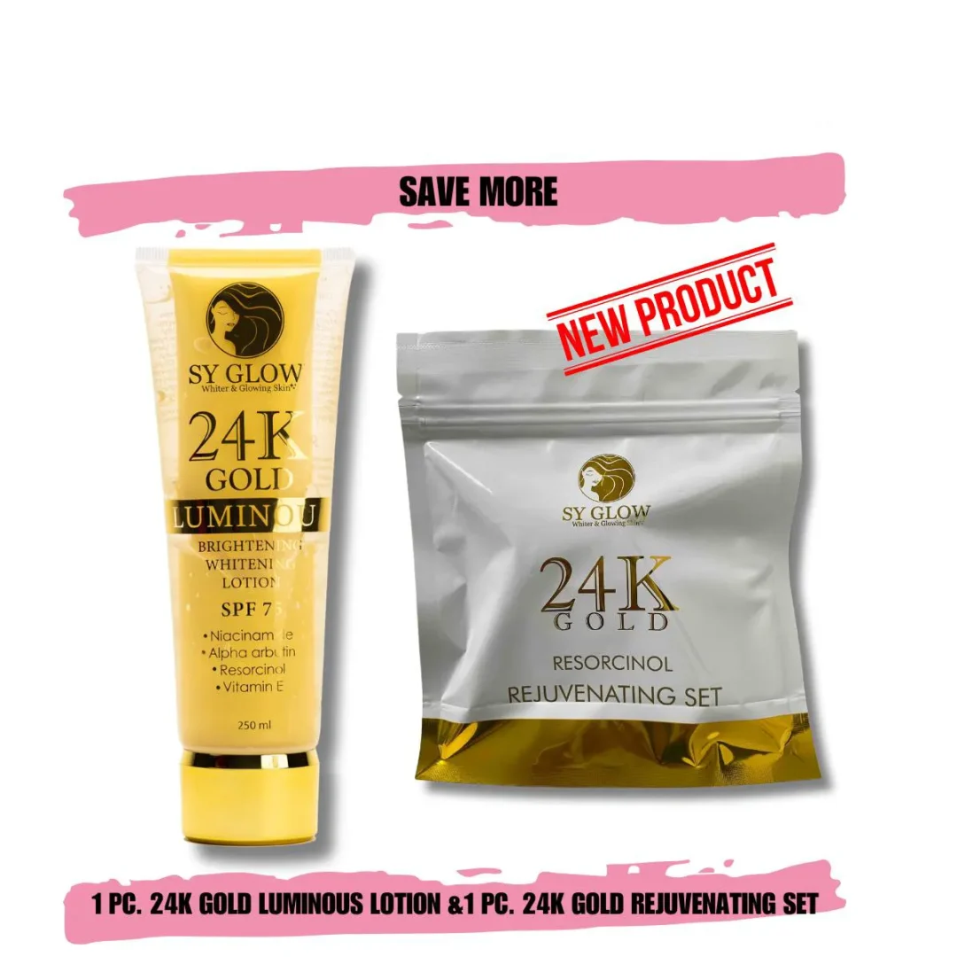 SY Glow 24k Whitening Beauty Set and Lotion