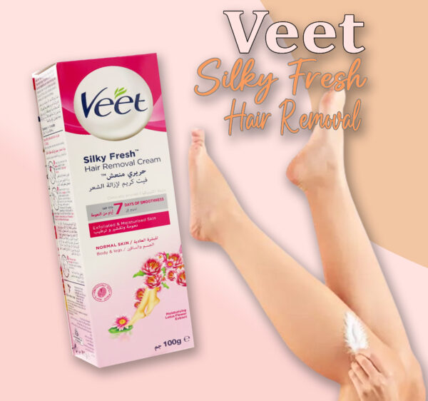 Veet Silky Fresh Hair Removal Cream 100g - Image 2