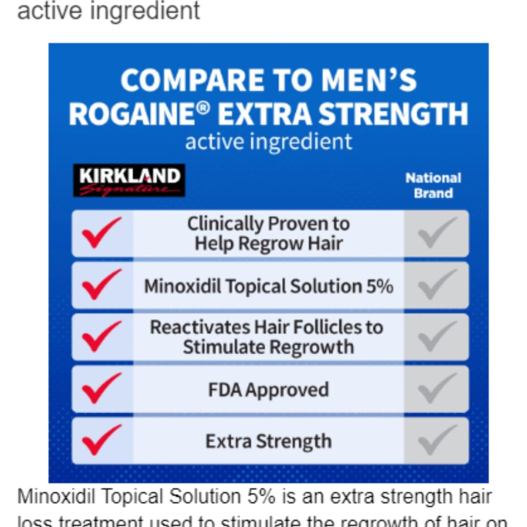 Alternative view of Minoxidil 5% Extra Strength Hair Regrowth Bottles 6 x 60ml