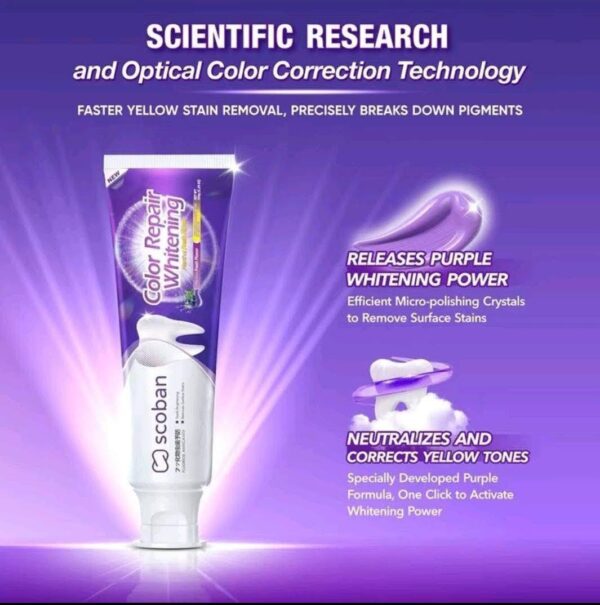 Scoban Whitening Toothpaste Purple - Image 3