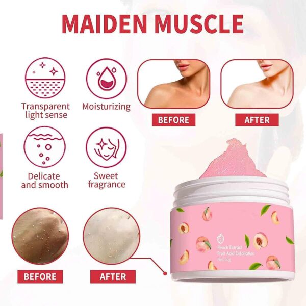 Bioaqua Peach Extract Fruit Acid Exfoliating Face Gel Cream - Image 8