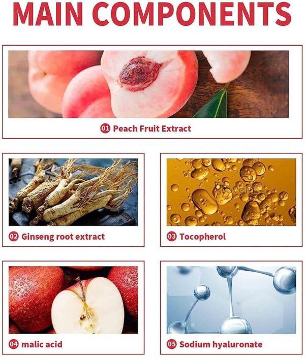 Bioaqua Peach Extract Fruit Acid Exfoliating Face Gel Cream - Image 7