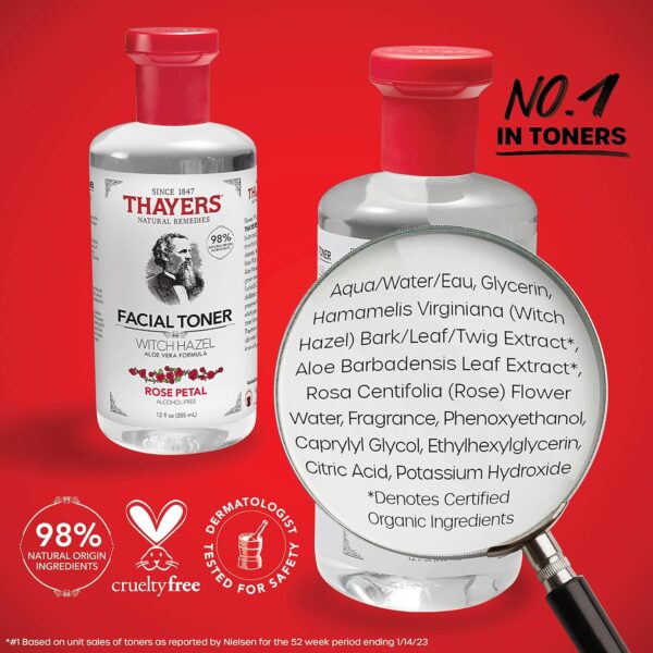 Astringent Witch Hazel Toner 355ml - Image 2