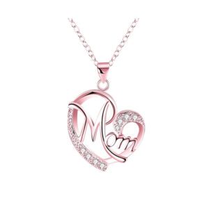 Heart Crystal Mom Pendant