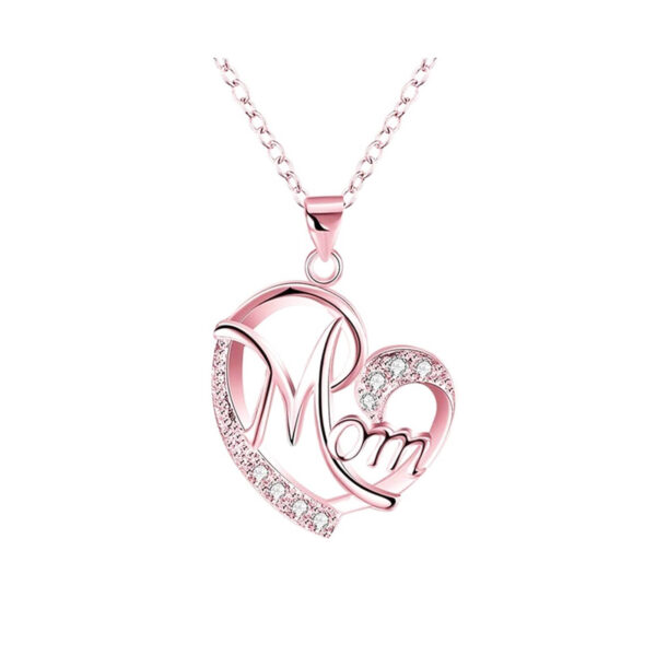 Heart Crystal Mom Pendant
