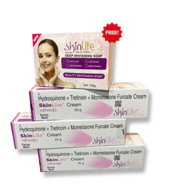 3pcs  Package Skinlite Crean With Free Soap