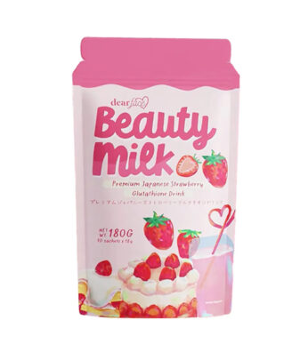 Dear Face Beauty Milk Premium Japanese Strawberry Drink - 180g