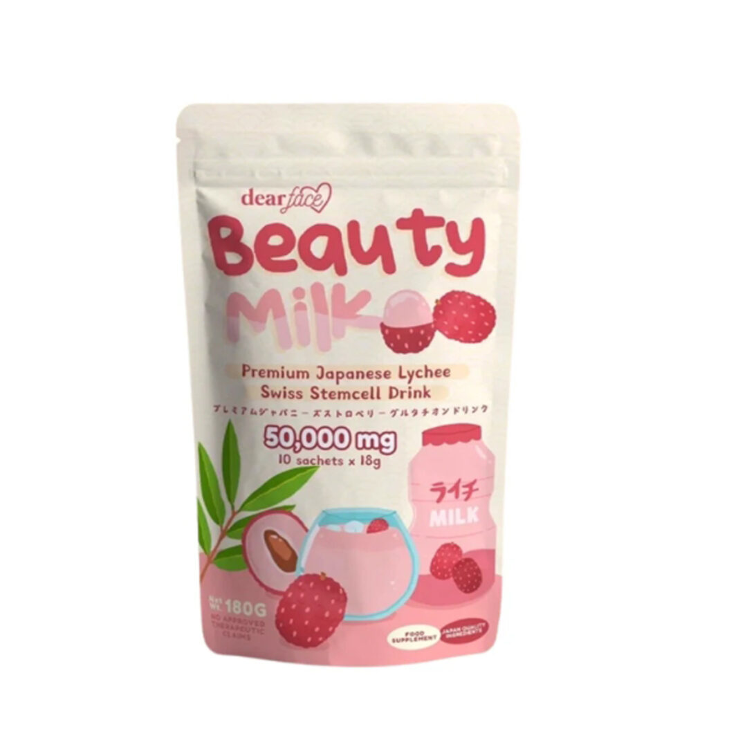 Dear Face Beauty Milk Premium Japanese Lychee Drink - 180g (18g x 10)