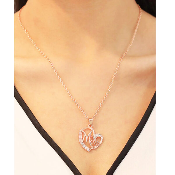 Heart Crystal Mom Pendant - Image 2