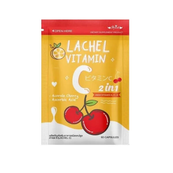 Lachel Vitamin C 2 in1 60 Capsules Thailand - Image 2
