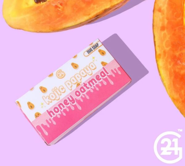 G21 Kojic Papaya Honey Oatmeal Duo Soap 150g - Image 4