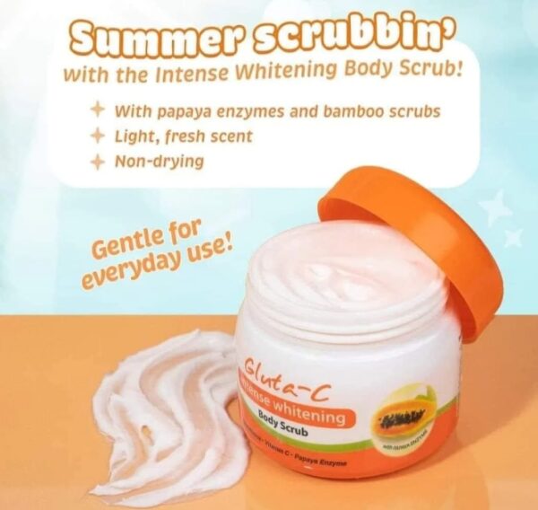 Gluta C Intense Whitening Body Scrub 120Grams - Image 3