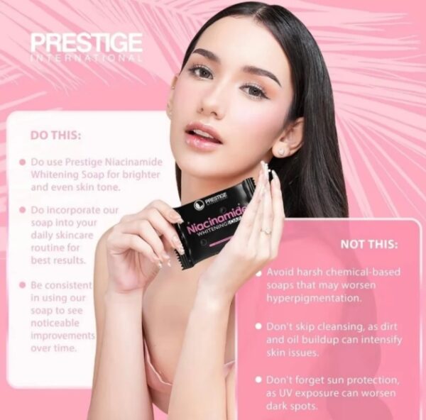 Prestige International Niacinamide Whitening Soap - Image 5