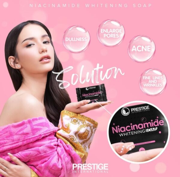 Prestige International Niacinamide Whitening Soap - Image 4