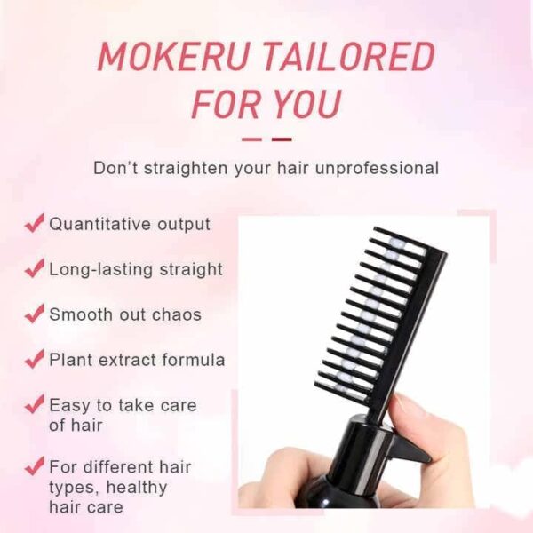Mokeru Argan Oil and Keratin Straighten Hair Cream 150ml - Image 4