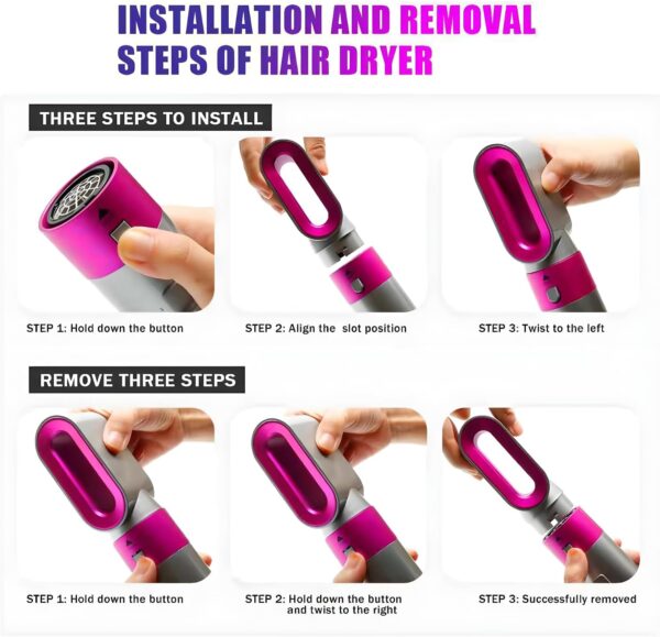5 in 1 Multi-Function Hair Styler for Drying, Curling, Straightening, Volumizing, and Smoothing - Image 6