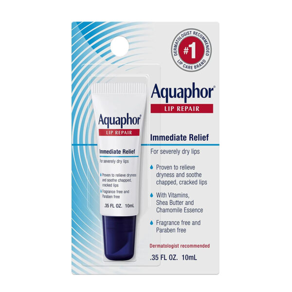 Aquaphor Lip Repair, Immediate Relief 0.35 Fl Oz (10 Ml)