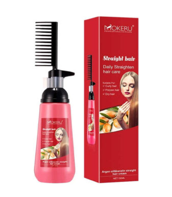 Mokeru Argan Oil and Keratin Straighten Hair Cream 150ml