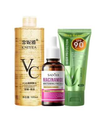 Super Package   VC toner -  Kiss Beauty Sunscreen - Sadoer