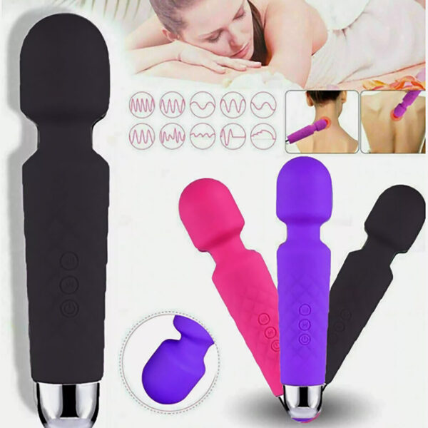 Handheld Massager 20 Speed Wand Vibrating Massager - Image 6