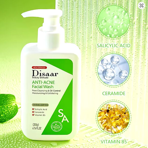 Disaar Beauty Skincare Anti-Acne Facial Wash (200g) - Image 5