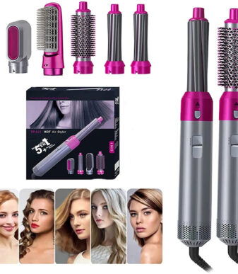 5 in 1 Multi-Function Hair Styler for Drying, Curling, Straightening, Volumizing, and Smoothing