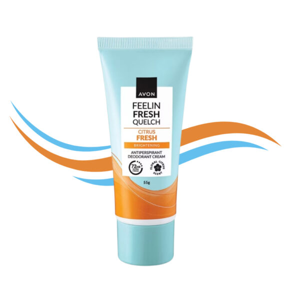 Avon Feelin Fresh Quelch Citrus Fresh Anti-perspirant Deodorant Cream - 55g - Image 2