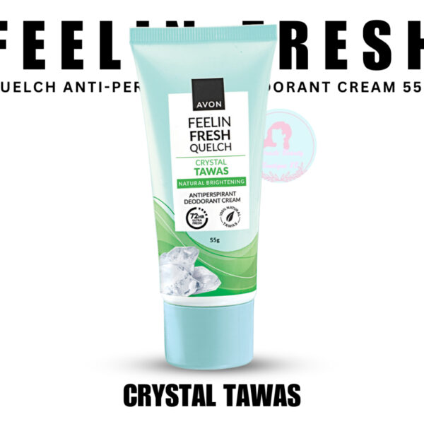 Avon Feelin Fresh Quelch Crystal Tawas Anti-Perspirant Deo Cream - 55g - Image 2