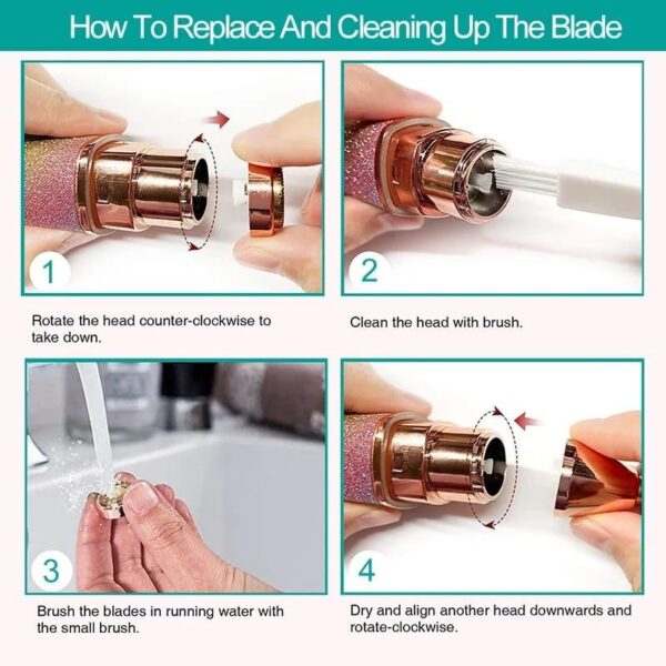 2 in 1 Facial Women Hair Remover - Image 4