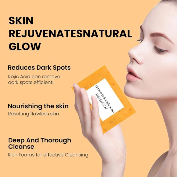 Kojic Acid Turmeric Soap  100g - Image 5