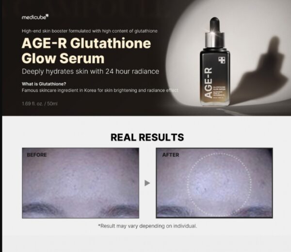 MEDICUBE Age-R Glutathione Glow Serum 30ml (Renewal) - Image 3