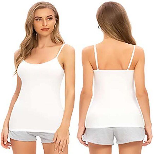 Womens Basic Super Soft Camisoles Adjustable Spaghetti Strap Tak Top