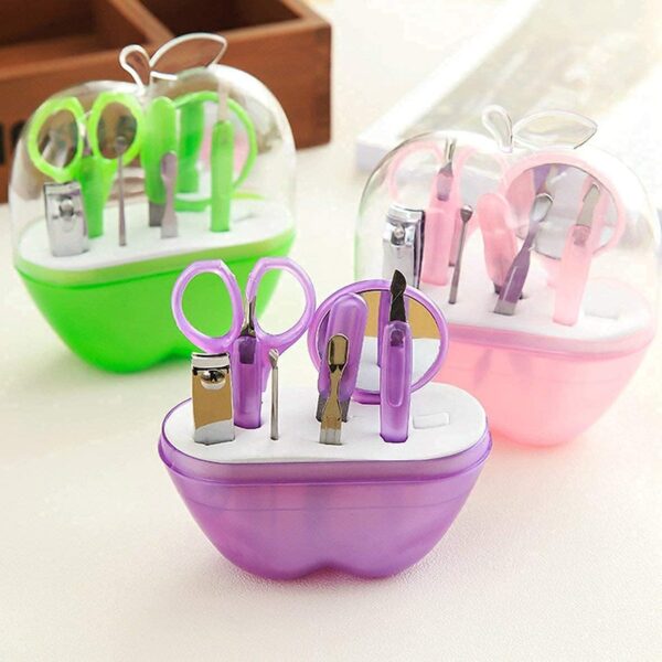 Apple Nail Care Cutter Cuticle Clipper Pedicure Manicure Kit Set - Image 3