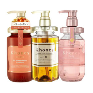 & HONEY Deep Moist Shampoo, Creamy Ex Damage Repair Treatment, Melty Moist Repair Shampoo and Treatment Set