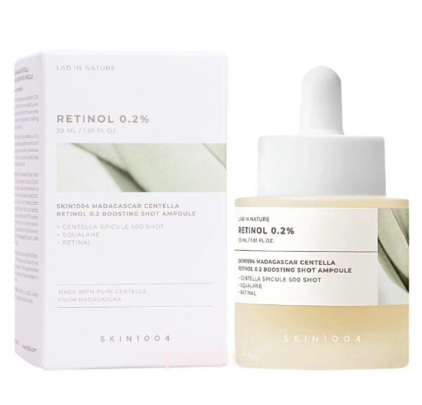SKIN1004 Madagascar Centella Retinol 0.2 Boosting Shot Ampoule 30ml - Image 2