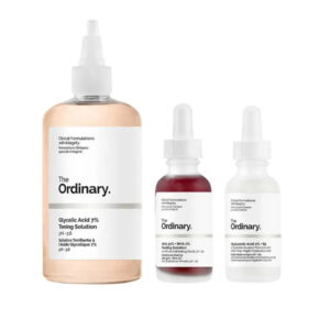 The Ordinary 3 Bottles Face Serum Set! Peeling Solution, Hyaluronic Acid And Glycolic Acid! AHA 30%+BHA 2% Peeling Solution! Hyaluronic Acid 2%+B5