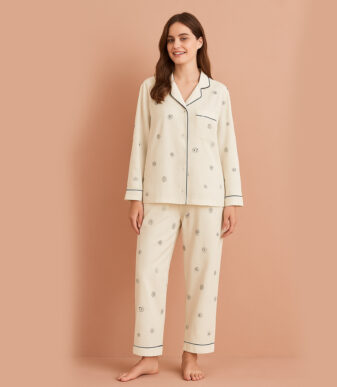Soft Cloud Cotton Pajama Set – Lightweight & Cozy Nightwear